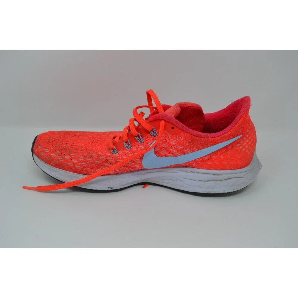 Nike Air Zoom Pegasus 35 942851-600 Mens 9.5 Sneakers Orange White Running Shoes